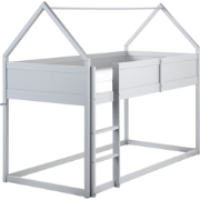 DIENNE - Kinderbed - Grijs - 90 x 200 cm - Dennenhout