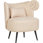 OTSBY - Fauteuil - Beige - Bouclé