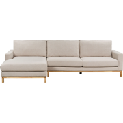 SIGGARD - Hoekbank - Beige - Rechtszijdig - Polyester