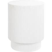 BICCARI - Bijzettafel - Wit - Lichtbeton
