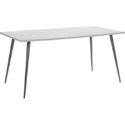 SANTIAGO - Eettafel - Lichtgrijs - 80 x 160 cm - Vezelplaat