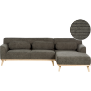 SIMOS - Hoekbank - Donkergroen - Linkszijdig - Corduroy