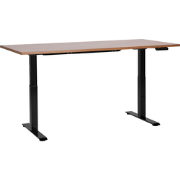 DESTINES - Elektrisch bureau - Donkerhout/Zwart- 180 cm - MDF