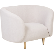 LOEN - Fauteuil - Beige - Polyester