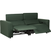 ULVEN - Tweezitsbank elektrisch verstelbaar - Donkergroen - Polyester