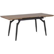 BARBOSA  - Uitschuifbare eettafel - Donkerhout - 80 x 140/180 cm - MDF