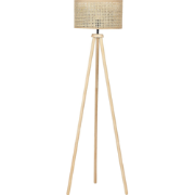 PENTON  - Staande lamp - Natuurlijk - Rotan