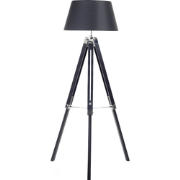 MADEIRA  - Staande lamp - Zwart - Dennenhout