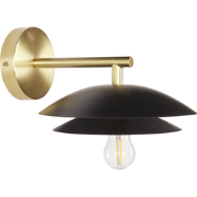 LASOLO - Wandlamp - Zwart - Metaal