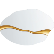 POIVRES - Wandspiegel - Goud - 60 x 90 cm - Glas