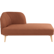 TANLAY - Chaise longue - Goudbruin - Linkszijdig - Polyester