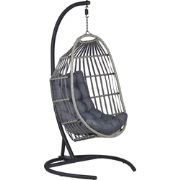 SESIA - Hangstoel - Donkergrijs - Polyester