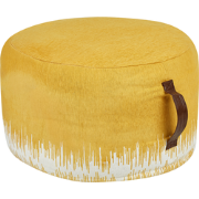 KAWAI - Poef - Geel/Wit - 50 x 30 - Katoen