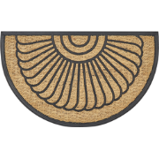 KORYAK - Deurmat - Natuurlijk/Zwart - 45 x 75 cm - Polyester