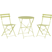 FIORI - Bistroset voor 2 - Limegroen - Staal