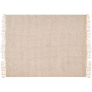 VELLA - Deken - Lichtbeige - 150 x 200 cm - Katoen