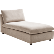 VIZILLE - Chaise longue - Taupe - Polyester