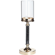 ABBEVILLE - Kandelaar - Zwart - Metaal