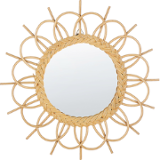 TELAKIA - Wandspiegel - Natuurlijk  - Rotan