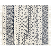 NAJUY - Plaid - Marineblauw - 200 x 220 cm - Katoen