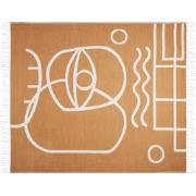 PALHI - Plaid - Oranje - 130 x 170 cm - Polyester