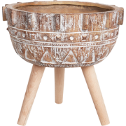 ASPLENIUM - Bloempot - Lichtbruin - Magnesium