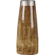 CYRENE - Decoratieve vaas - Donkere houtkleur - Terracotta