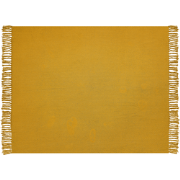 YARSA - Plaid - Mosterdgeel - 125 x 150 cm - Katoen