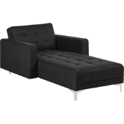 ABERDEEN - Chaise longue - Grafietgrijs - Symmetrisch - Polyester