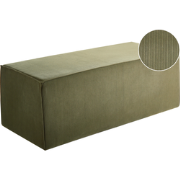 VINITA - Poef - Donkergroen - Corduroy