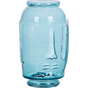 SAMBAR - Decoratieve vaas - Blauw - Glas
