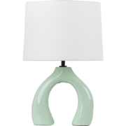 ABBIE - Tafellamp - Lichtgroen - Keramiek