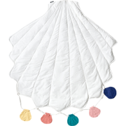 KADMEA - Kinderspeelkleed - Wit - 110 x 110 cm - Katoen