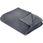 BAYBURT - Deken - Grijs - 150 x 200 cm - Polyester