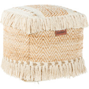 ALUPOLA - Poef - Lichtbeige - Jute