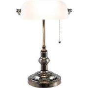Lumilamp Bureaulamp Bankierslamp Wit IJzer