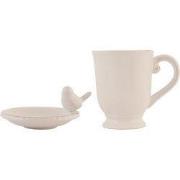Clayre & Eef Mok Beige Keramiek Vogel