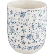 Clayre & Eef Mok Blauw Porselein Bloemen