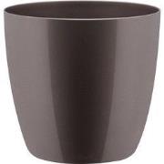 Bloempot Brussels diamond rond 16 cm oyster pearl