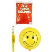 50 STUKS | Smiley Bounce Ballonnen | Traktatie / Uitdeelcadeautjes | J...