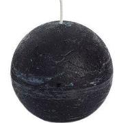 Rustieke bolkaars 80 - zwart