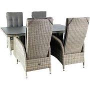 Dining set Santa Cruz Chocolate Taupe