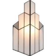 Lumilamp Wandlamp Tiffany Wit Glas