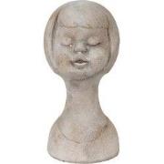 Clayre & Eef Buste Meisje Beige Steen