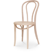 Vienna Thonet No. 18 houten bistrostoel whitewash