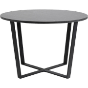 Brynn ronde eettafel marmerlook zwart - Ø 110 cm