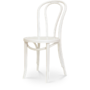 Vienna Thonet No. 18 houten bistrostoel wit