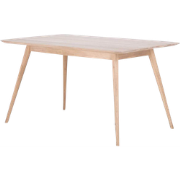 Stafa table houten eettafel whitewash - 140 x 90 cm