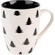 Clayre & Eef Mok Beige Zwart Porselein Kerstboom