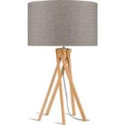 Tafellamp Kilimanjaro - Taupe/Bamboe - Ø32cm